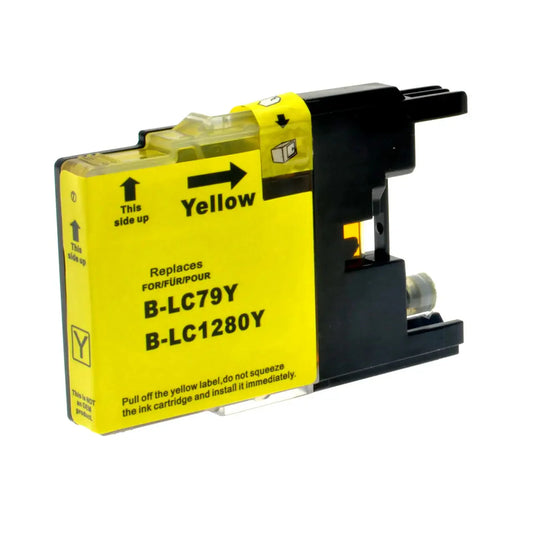 Brother LC1280XLY gul printerpatron 18ml – alternativ – LC1280XLY