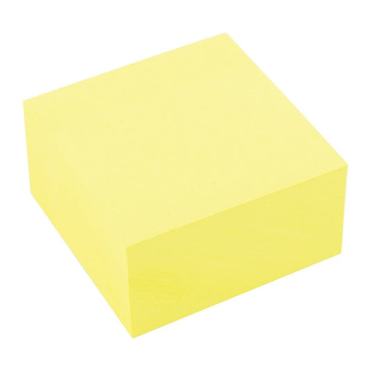 Notes blok 76x76mm - med 400 sider i gul