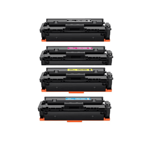 Pakke sæt Canon 055H – 4 farver BK-C-M-Y – kompatible - 25.300 Sider