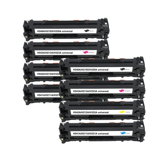 Pakke sæt Canon 716 – 2x4 farver BK-C-M-Y – kompatible – 15.600 sider