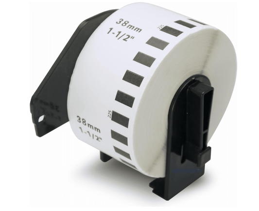 Brother DK22225 rulle kontinuerlig papir etiketter – 38mm x 30,48 meter – Kompatibel – DK22225