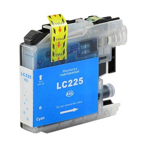 Brother LC225XLC cyan printerpatron 1200 sider – alternativ – LC225XLC