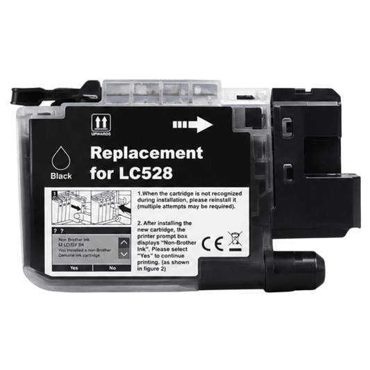 Brother LC528 BK Sort printerpatron 115 ml – LC-528 BK – alternativ