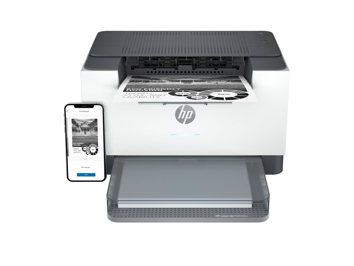 HP LaserJet M209dw Sort/Hvid Laserprinter