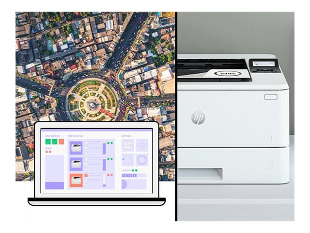 HP LaserJet Pro 4002dn Sort/Hvid Laserprinter