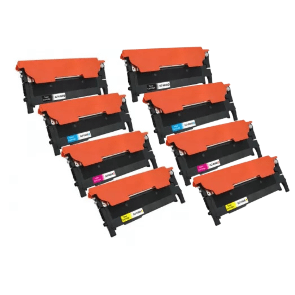 Sæt af Samsung CLT-404S 2x BK/C/M/Y 9.000 sider – kompatbile